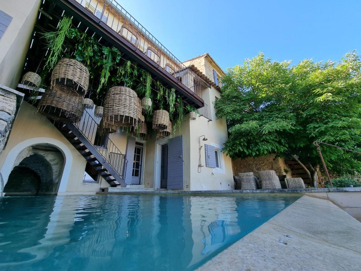 Villa Piscine troglodyte avec vue incroyable à Gordes Esterno foto
