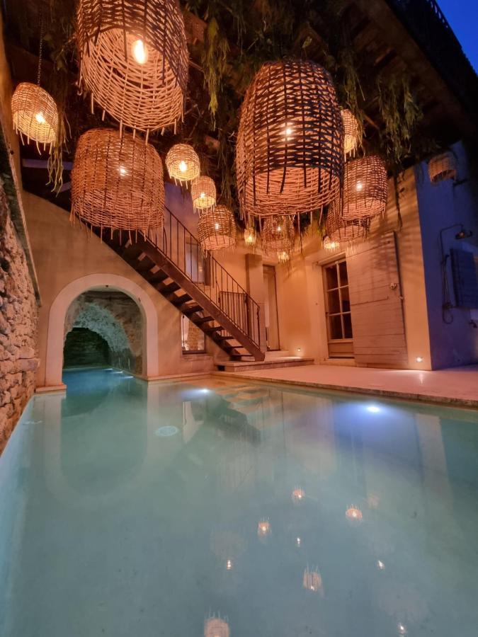 Villa Piscine troglodyte avec vue incroyable à Gordes Esterno foto