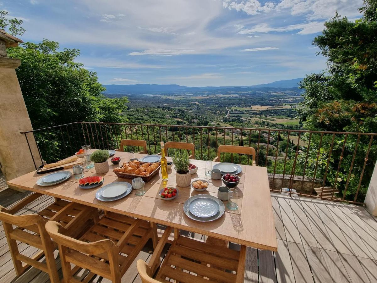 Villa Piscine troglodyte avec vue incroyable à Gordes Esterno foto